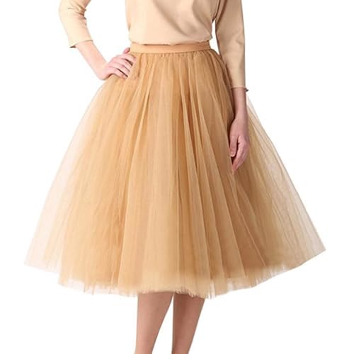 REH kostüm Damen, Damen Tüllrock 50er Rockabilly Petticoat Tutu Unterrock Retro Ballet Tanzrock 3 Lagig Tüll Ballett Tütü Rock Karneval Kostüm...