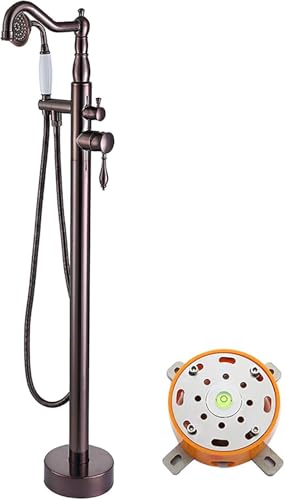 BOSHYUM Grifo de bañera de pie con Mezcla de Agua, Grifo de bañera Independiente para baño de Hotel o casa, Juego de Ducha