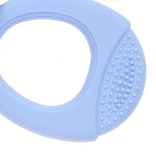 Generic Protector Bucal Limpio de 360°, Masaje para Bebés, Cepillo de Dientes, Mordedor de Silicona para Niños Pequeños, Cuidado Bucal (BLUE)
