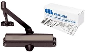C.R. LAURENCE PR80DU CRL Dark Bronze Adjustable Spring Power Size 2 to 5 Surface Mount Door Closer
