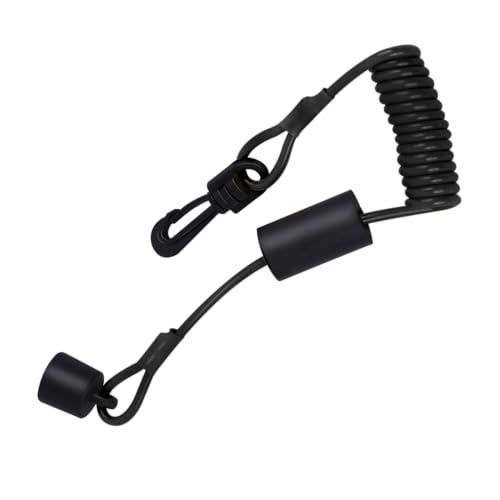 SeDeplacer 515-177-057 Ignition Key Cap & floating clip on style lanyard Compatible with Seadoo with DESS Fits For 1999-2014 GTI GTX RXT RXP XP CHALLENGER (2014 and prior) (Black)