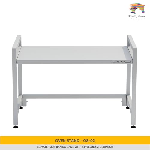 Image of SAIFIX Microwave Stand for Kitchen Platform | Multipurpose Rack for Storage | Oven & Microwave Storage Rack | Air Fryer Stand | Mixer Grinder Stand for Kitchen (60 * 35 * 38 cm, White-02)