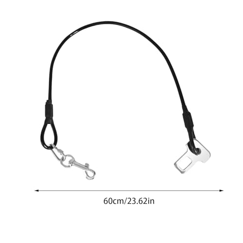 Hundegurtgeschirr für Auto, Hundeautogurtbefestigung - Beschichteter Draht Hund Autositz Gurtclip Gurt - Starker Welpe Autogurt mit robustem Karabiner für kleine Hunde