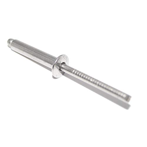 Blind Rivets 3.2 x 16 mm Pack of 40 A2 Stainless Steel (V2A) with Flat