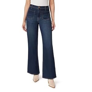Angels Forever Young Women’s Forever Wide High-Rise Patch Pockets Jeans