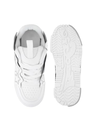 Image of The White Pole Trandy Casual Classy Comfortable Funky Sneakers Shoes for Men's and Boy's