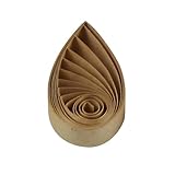 ODETOJOY Quilling Papierstreifen, 3 mm, Papierquilling-Set, 120 Stück, Quilling-Streifen, 0,3 cm, einfarbig, Stern, Origami-Papier, DIY, Handarbeit (Kraftbraun)