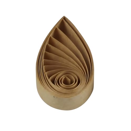 ODETOJOY Quilling Papierstreifen, 3 mm, Papierquilling-Set, 120 Stück, Quilling-Streifen, 0,3 cm, einfarbig, Stern, Origami-Papier, DIY, Handarbeit (Kraftbraun)