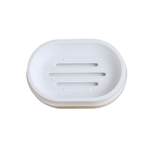 Caja de jabón Jabonera Plástico PS Silicona Tamaño Conveniente 12 * 8.2 * 2.3cm Desmontable Fácil de Limpiar