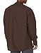 Red Kap Men's Industrial Work Shirt, Regular Fit, Long Sleeve, Chocolate Brown, Large
