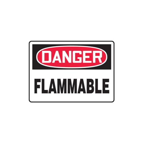 Panneau Danger Flammable MCHL228XL signalétique aluminium 7x10