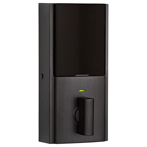 Image of Kwikset 916 Keyless Entry Touchscreen SmartCode Electronic Deadbolt Smart Lock Featuring SmartKey Security and ZigBee 3.0 Technology in Contemporary Venetian Bronze, Zigbee Hub Sold Seperately
