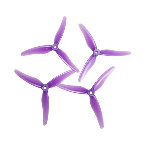 Hélice 3 pales 5 pouces drone FPV course polycarbonate 51433 violette