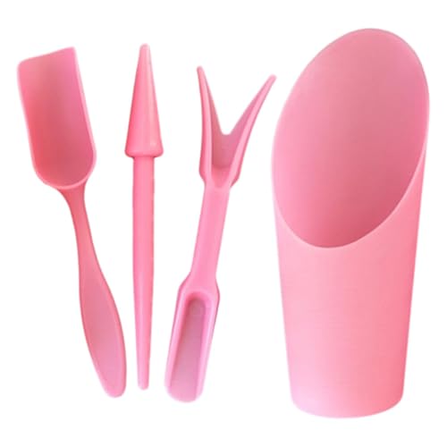 Set de 4 mini herramientas para suculentas Totority rosa miniatura 1