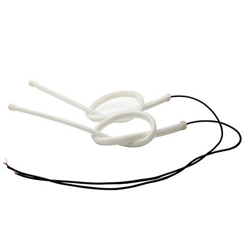 pedkit Farol de carro luz LED de tira macia de silicone 60 CM à prova d'água luz diurna luz decorat