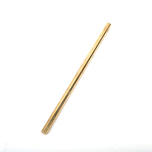 Lehom Brass Round Rod 3/8 Inch 2PCS Solid Brass Rods Bar Lathe Bar