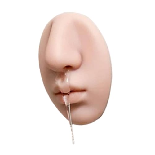 Kfwfuaee Dispensador de jabón adhesivo en forma de nariz montado en la pared, perfecto para jabón líquido en baño o cocina, divertido accesorio de baño