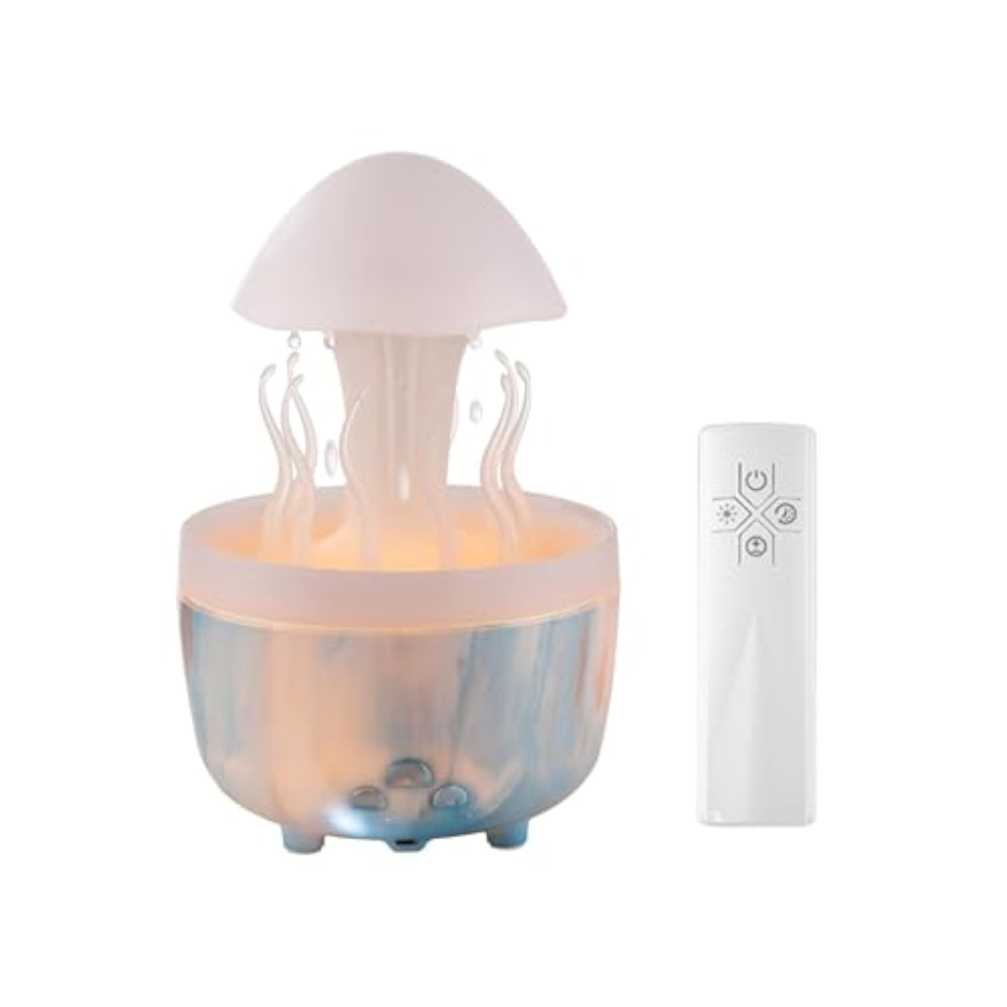 Small Humidifier with Changing Colors, Marble Pattern