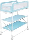 ● Cambio plegable mesa- fácilmente doblarla si se termina todas las tareas, con su diseño que ahorra espacio, se puede almacenar detrás de una puerta, que le hará la vida un poco más fácil para los padres.