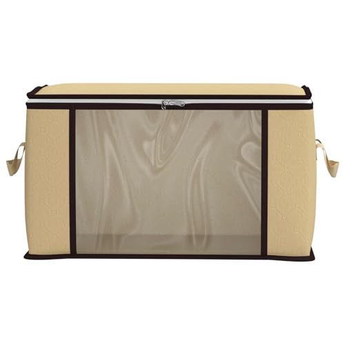 Boîte de rangement avec fenêtre PVC lot de 2 grands volumes 60cm