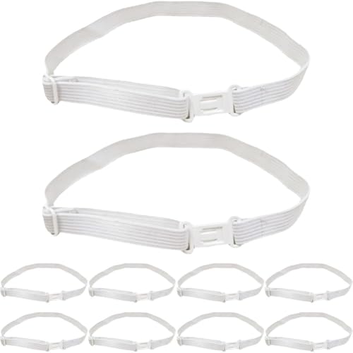 hzzsbu 10 Pcs Bow Tie Extender Bands Adjustable Bow Tie Straps Elastic Neck Strap with Buckle DIY Accessories for Almost All of Bow Ties