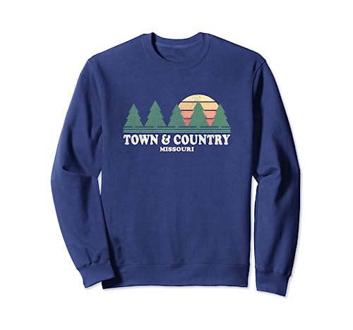 Town Country MO - Camiseta retro retro de los años 70 Sudadera