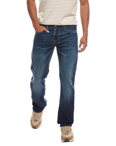 7 For All Mankind Mens The Straight Ironwood Classic Straight Leg Jean, 34
