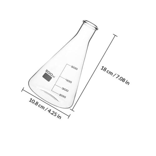 Fioles Erlenmeyer coniques pour laboratoire et recherche scientifique