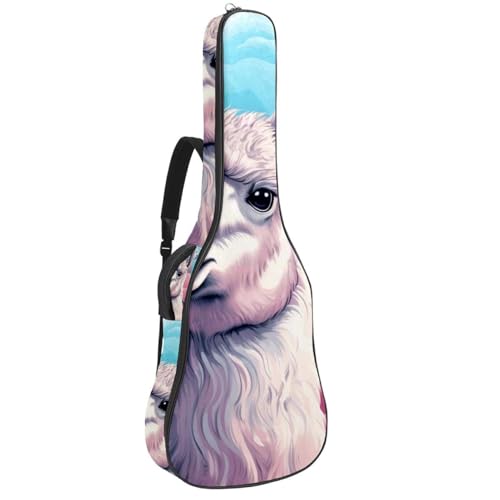Sac pour guitare acoustique à motif alpaga pour emporter votre musique en cours et en voyage