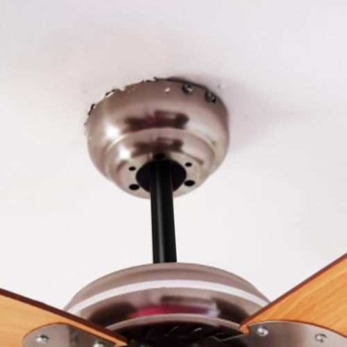 VICASKY Deckenventilator Käfig Verlängerungsstange Deckenventilatorbeleuchtung Downrods Deckenventilatoren für Stecken Sie Im Downrod schwarze Teile industrielle Drop Zusatzteile 8 Zoll Down Eisen