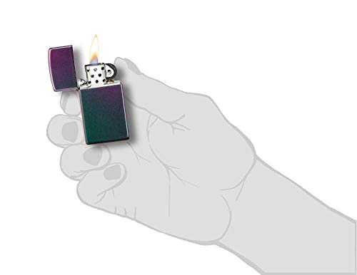 Encendedor de bolsillo Zippo Slim iridiscente miniatura 4