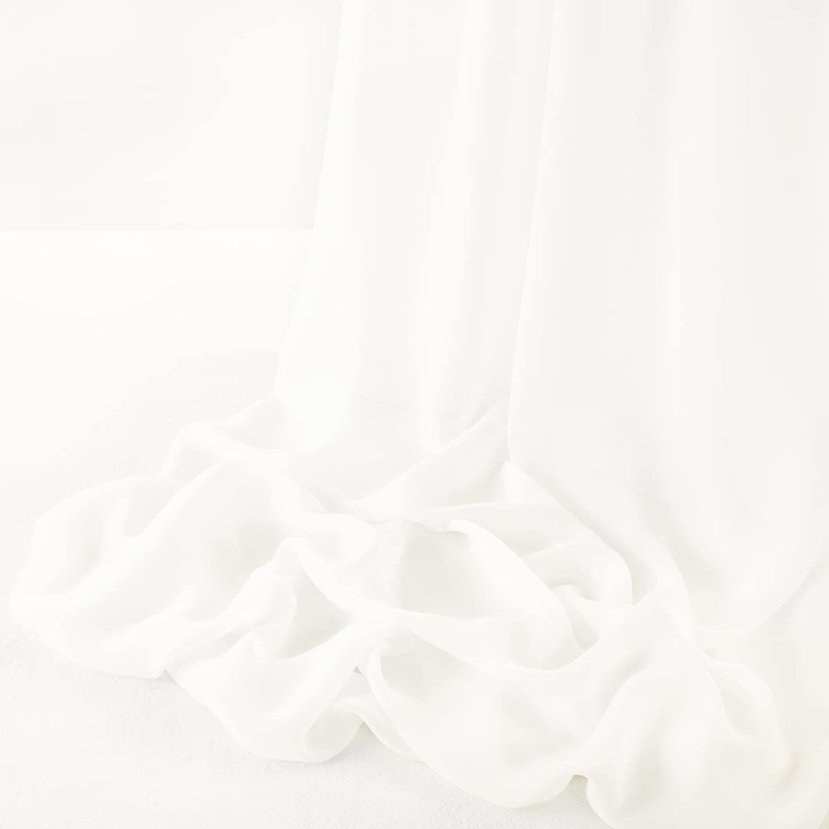 MLMW Ivory Chiffon Fabric by The Yard 5 Yards 60