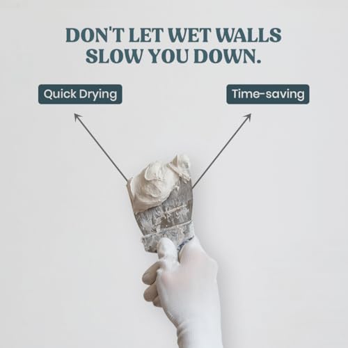 GRANOTONE Acrylic Wall Putty - Smooth Finish & Easy to Apply, Durable Filler for Interior Walls, Crack Resistant, White (1 KG)