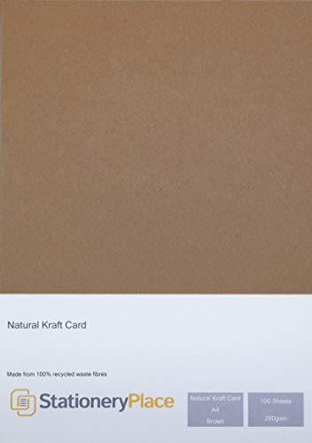 Carton Recyclé A4 280gm de qualité supérieure pour impressions et projets d'art