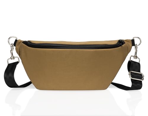 Xtreme Sight Line ~ SLING Faraday Bag ~ Data Security Cross-Body for Executive Travel ~ Tracking/Hacking Defense ~ Coytote Brown