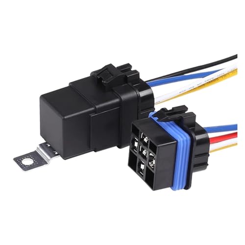 Relais étanche 12V 80A 4P interrupteur automobile avec faisceau de prise pour phares additionnels