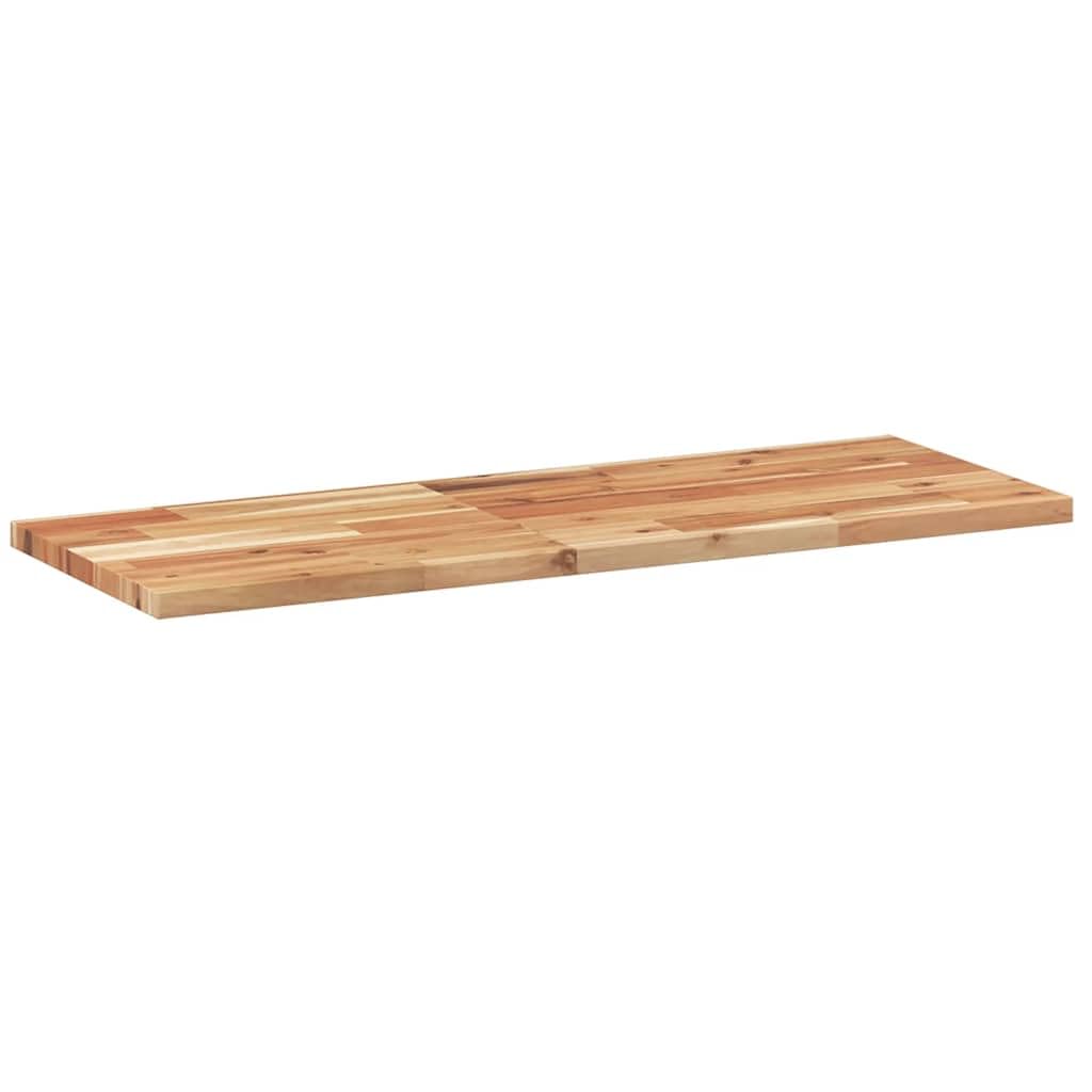 Stół prostokątny 80 x 30 x 2 cm, lite drewno akacjowe | Powierzchnia nieobrobiona, możliwość personalizacji za pomocą lakieru lub lakieru, łatwa pielęgnacja, blat stołu zastępczego