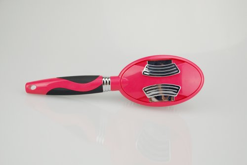 Q-Brush Self-Cleaning Hair Brush - Pink Cushion Brush - Easy to Clean & Use