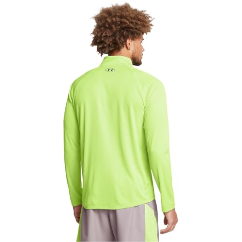 Under Armour Tech Textured 1/2 Zip pull de sport rouge - 3