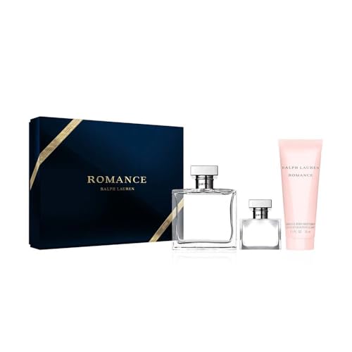 El Mejor Listado de Ralph Lauren Mujer Perfume los preferidos por los clientes. 46 Ralph Lauren, Romance, Set de Regalo, Perfume Para Mujer Eau de Parfum 100 ml + 40 ml + Loción Corporal 75 ml, 3 Piezas