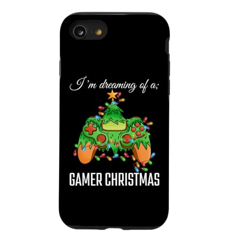 I'm Dreaming Of A Gamer Christmas Ugly Xmas �r�f�I�Q�[�� �ʔ��� �X�}�z�P�[�X iPhone SE (2020) / 7 / 8 �p