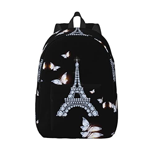 Sac à dos de voyage Tour Eiffel S avec compartiment PC robuste pour filles et garçons