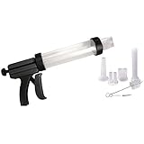 Weston Original Jerky Gun Jr , Plastic Tube Holds 1lb of Ground Meat, Dishwasher Safe,White