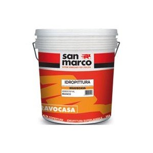 San Marco BRAVOCASA Pittura per interni esterni, colore: Bianco, size: 4 lt