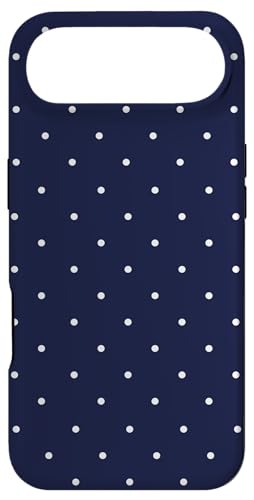 Navy Blue Polka Dots Aesthetic Polkadots Minimalist Women X}zP[X iPhone Air p