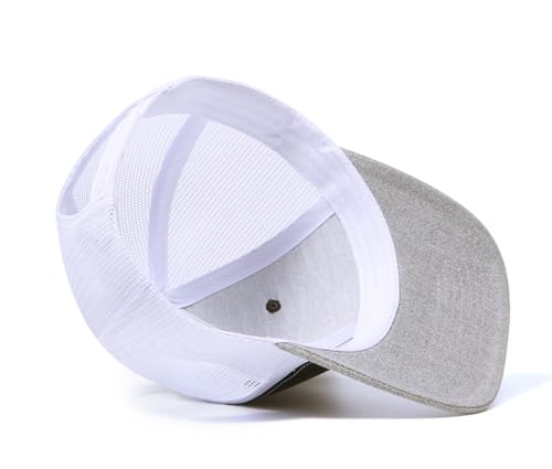 Image of Quanhaigou Trucker Hat - Mesh Snap Back - Unisex Adjustable Baseball Cap - Outdoor Hats for Men Women