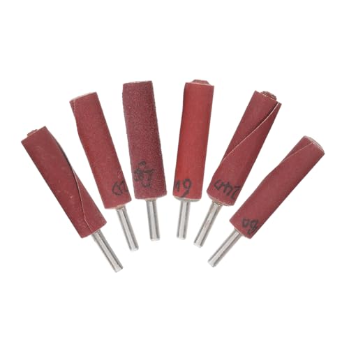 SOLUSTRE 6pcs Abrasive Sandpaper Flap Wheel Sanding Drum For Drill Press Ideal For Polishing Grinding Surface Refinishing For Home Improvement And Professional Use Brown