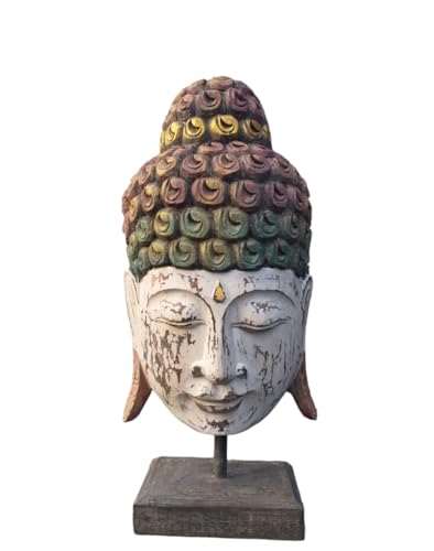 CABEZA BUDA EN SOP. MADERA