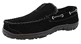 Clarks Men's Warren Slip On Loafer Black Suede Fur Lined Casual Shoes (9)