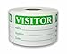 Green Visitor Labels - 2x3 Inch Self-Adhesive Name Tag Identification Stickers with Write-in Name, Visiting, and Date Fields - Office, School, and Events (1) Roll of 500 Labels